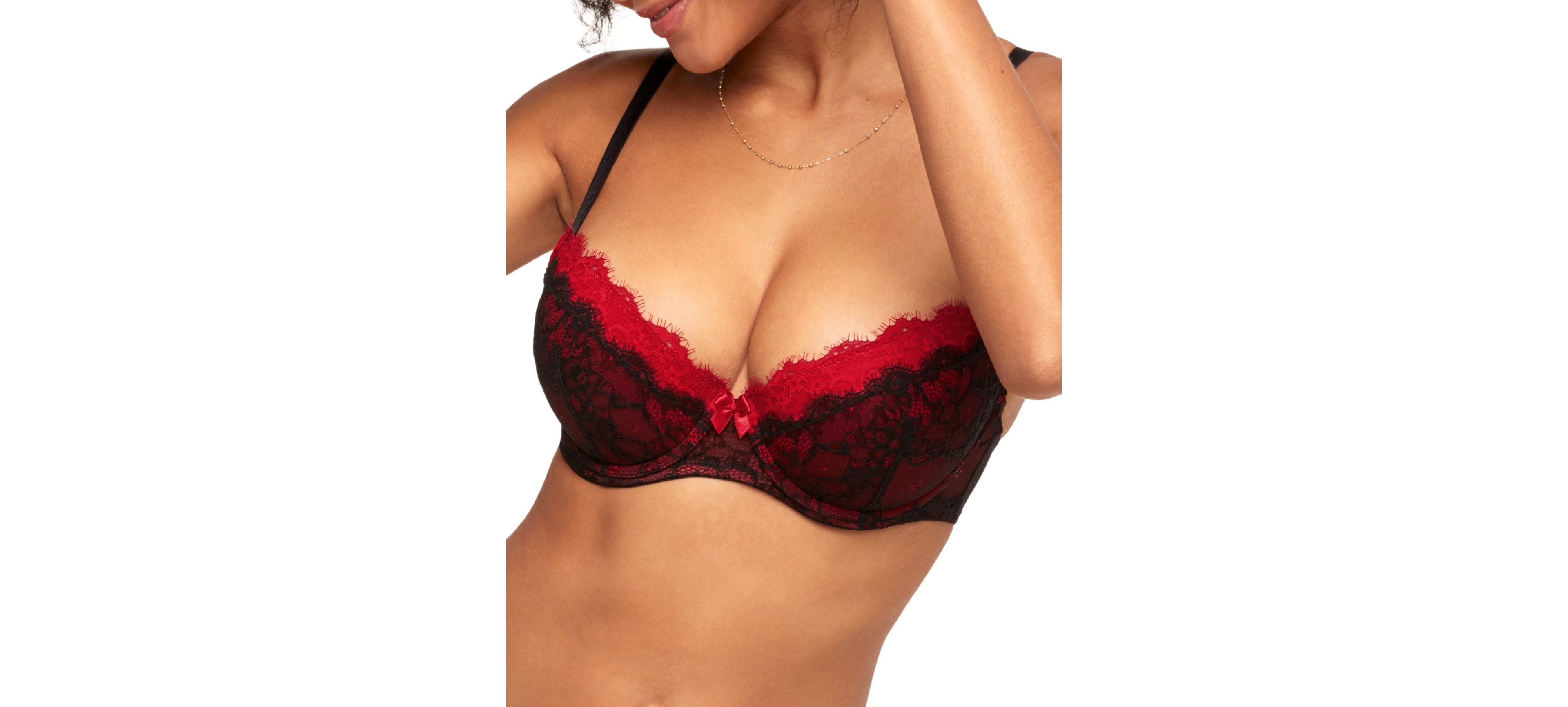 Adore Me Women's Emanuelly Push Up Balconette Bra