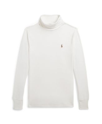 Big Boys Cotton Interlock Turtleneck Sweatshirt
