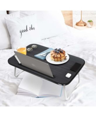 Foldable Lap Desk - Portable &amp; Lightweight - Ideal for Working, Reading, or Eating - Small