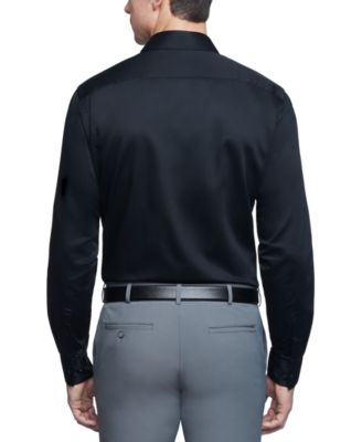 Men's Classic/Regular Fit Stretch Wrinkle Free Sateen Dress Shirt