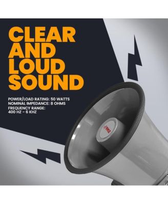 8.1” Portable PA Horn Speaker With 8 Ohms Impedance & 50W Peak Power