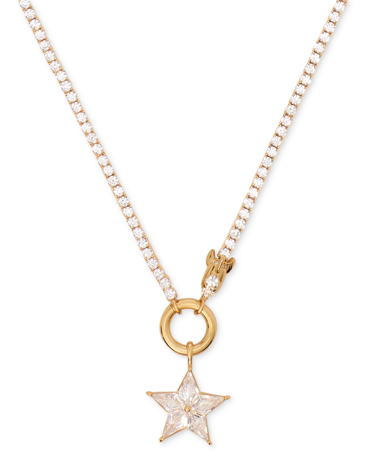 Kate Spade New York Gold-Tone Cubic Zirconia Star Pendant Necklace, 18