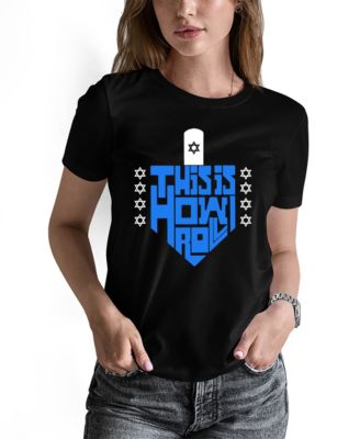 Women's This is How I Roll Word Art Crew Neck T-Shirt