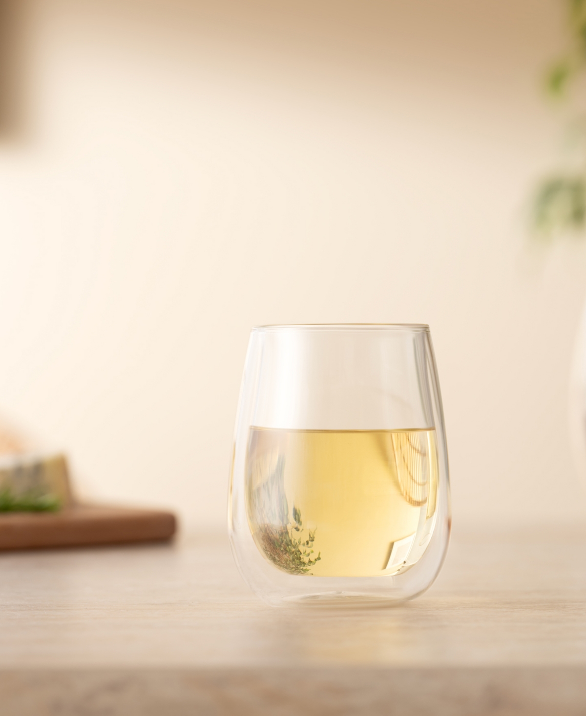 Bodum Skal Double-walled White Wine Glasses, Set Of 2 In Clear