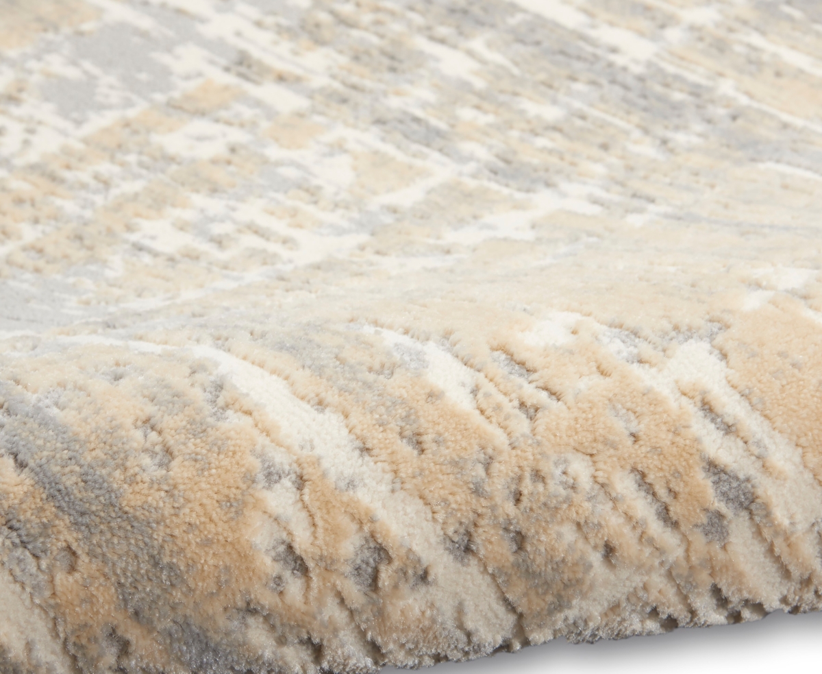 Calvin Klein Ck005 Enchanting Ech04 5'3"x7'3" Area Rug In Gray,beige