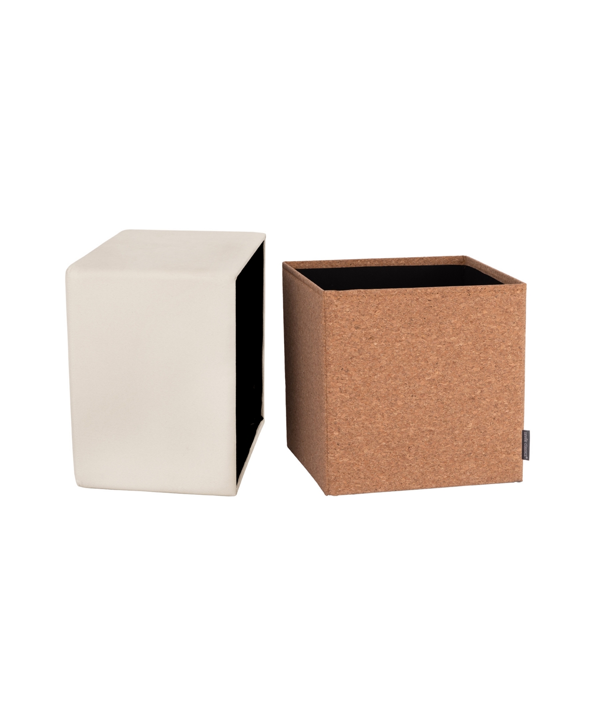Shop Seville Classics The Vineyard Collection Cork Storage Ottoman In Cream