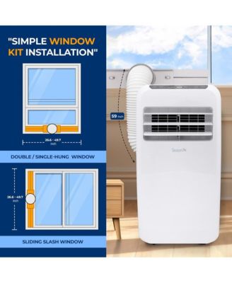 Portable Air Conditioner & Heater, 10,000 BTU Cooling, 9,000 BTU Heating, Built-in Dehumidifier & Fan