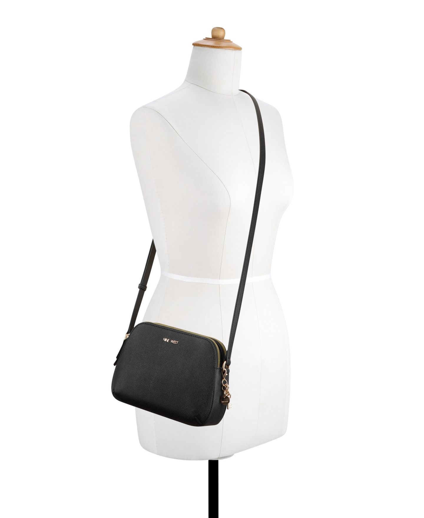 Женская сумка Nine West Cibrina Dome Crossbody, цвет: Чёрный — фото 6