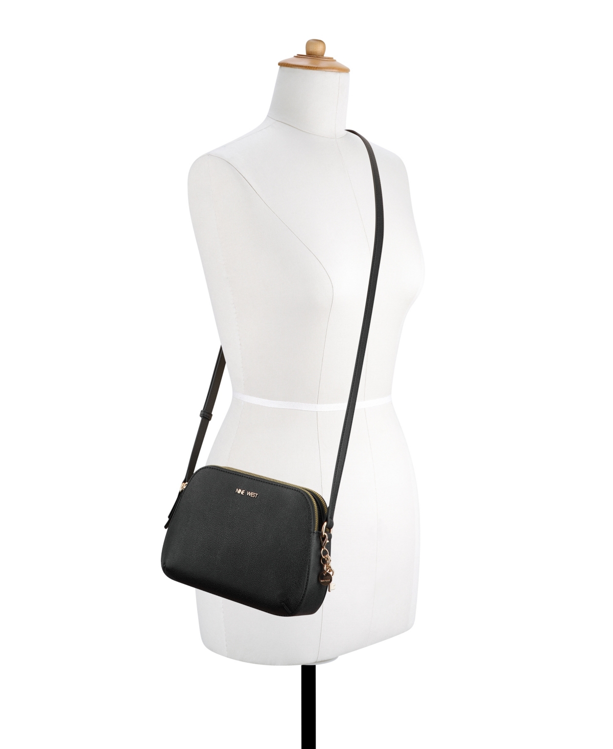 Nine West Cibrina Dome Crossbody Bag In Black