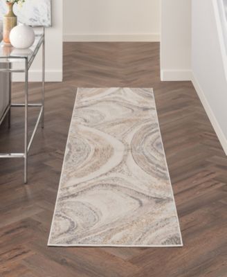 Brushstrokes BSK03 2'2"x7'6" Runner Area Rug