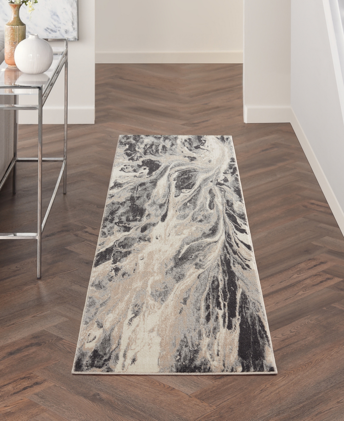Inspire Me! Home Decor Elegance Far01 2'2"x7'6" Runner Area Rug In Multi