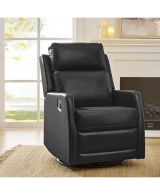 Donat Faux Leather Swivel Recliner