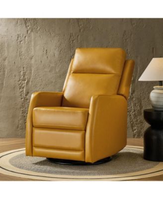 Donat Faux Leather Swivel Recliner