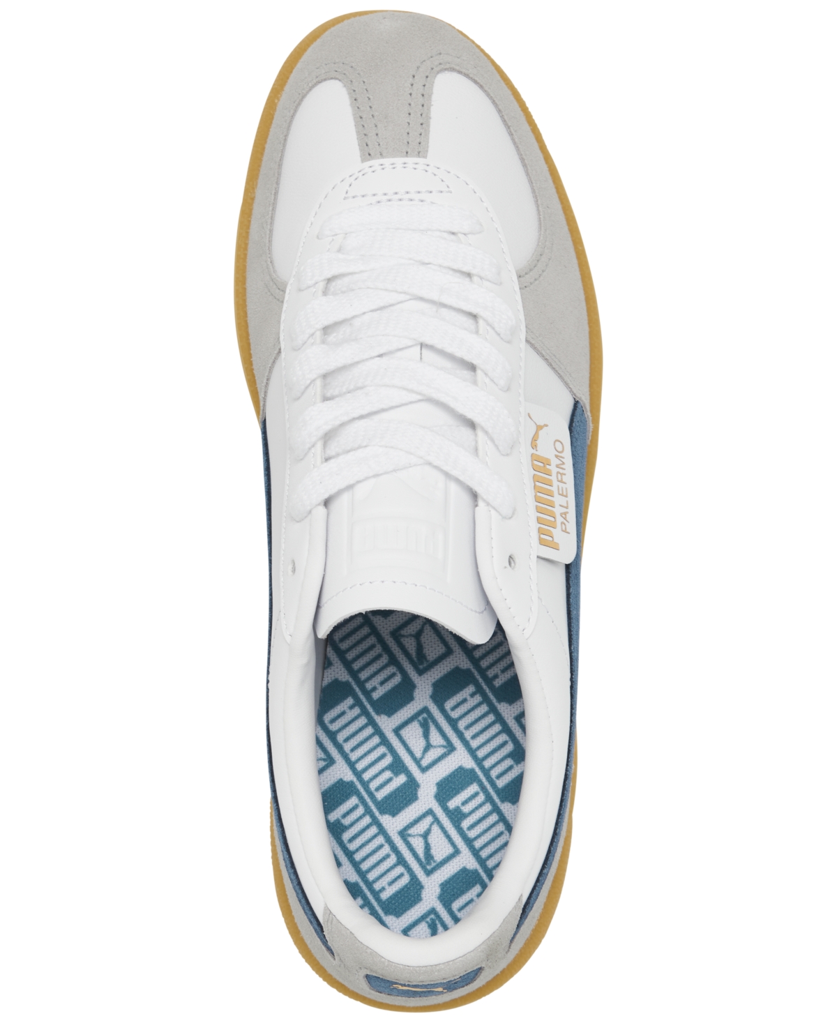 Puma Men's Palermo Leather Casual Sneakers from Finish Line -Gray