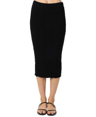 Juniors' Brennan Pull-On Knit Midi Skirt 