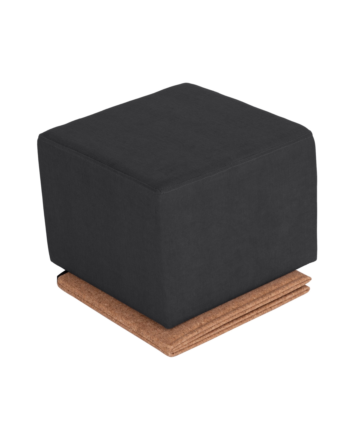 Seville Classics The Vineyard Collection Cork Storage Ottoman In Steel Grey