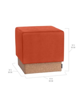 The Vineyard Collection Cork Storage Ottoman