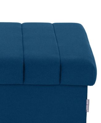Channel Tufted Storage Ottoman