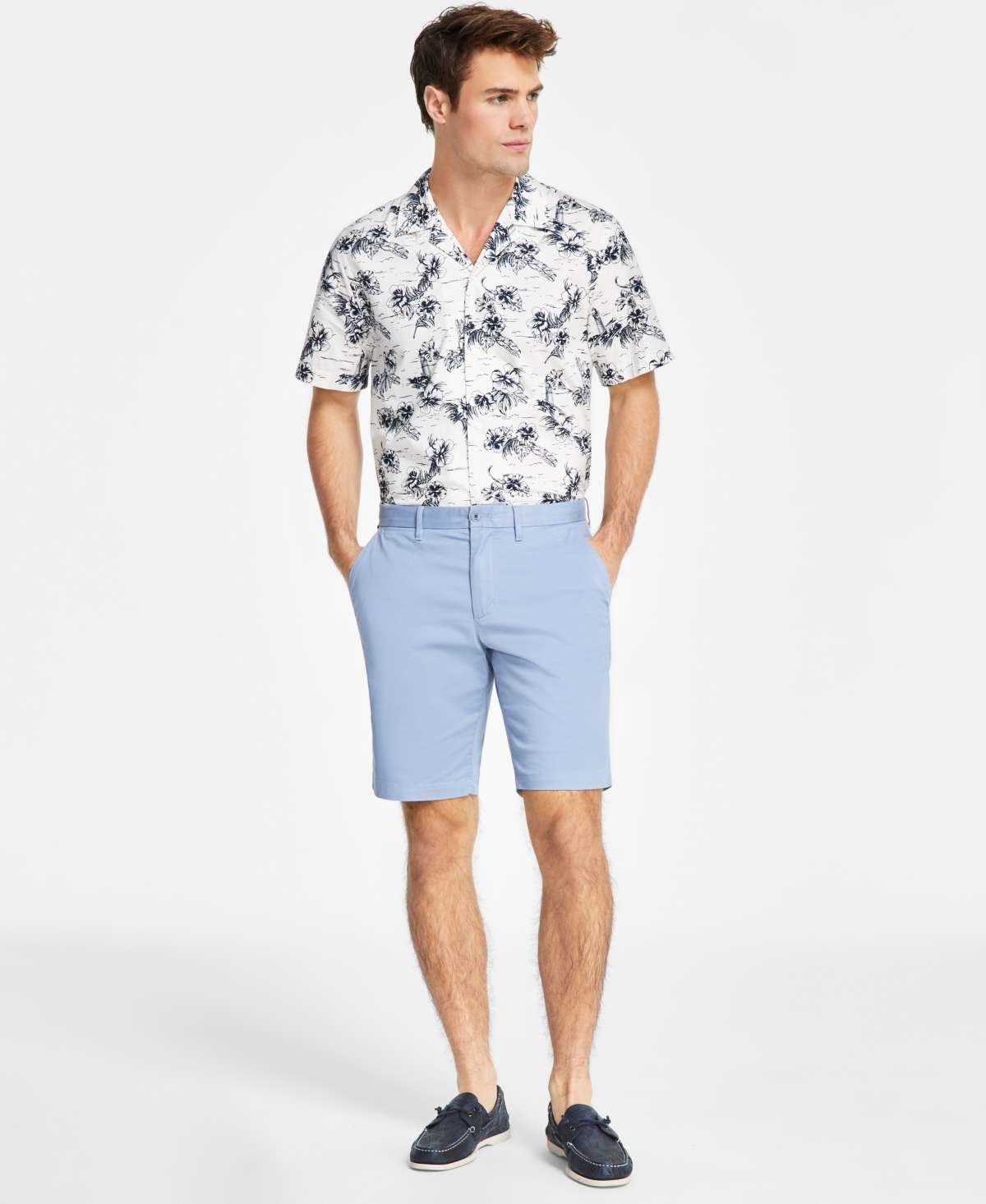 Shop Tommy Hilfiger Men's Brooklyn 1985 9" Shorts In Brisk Blue