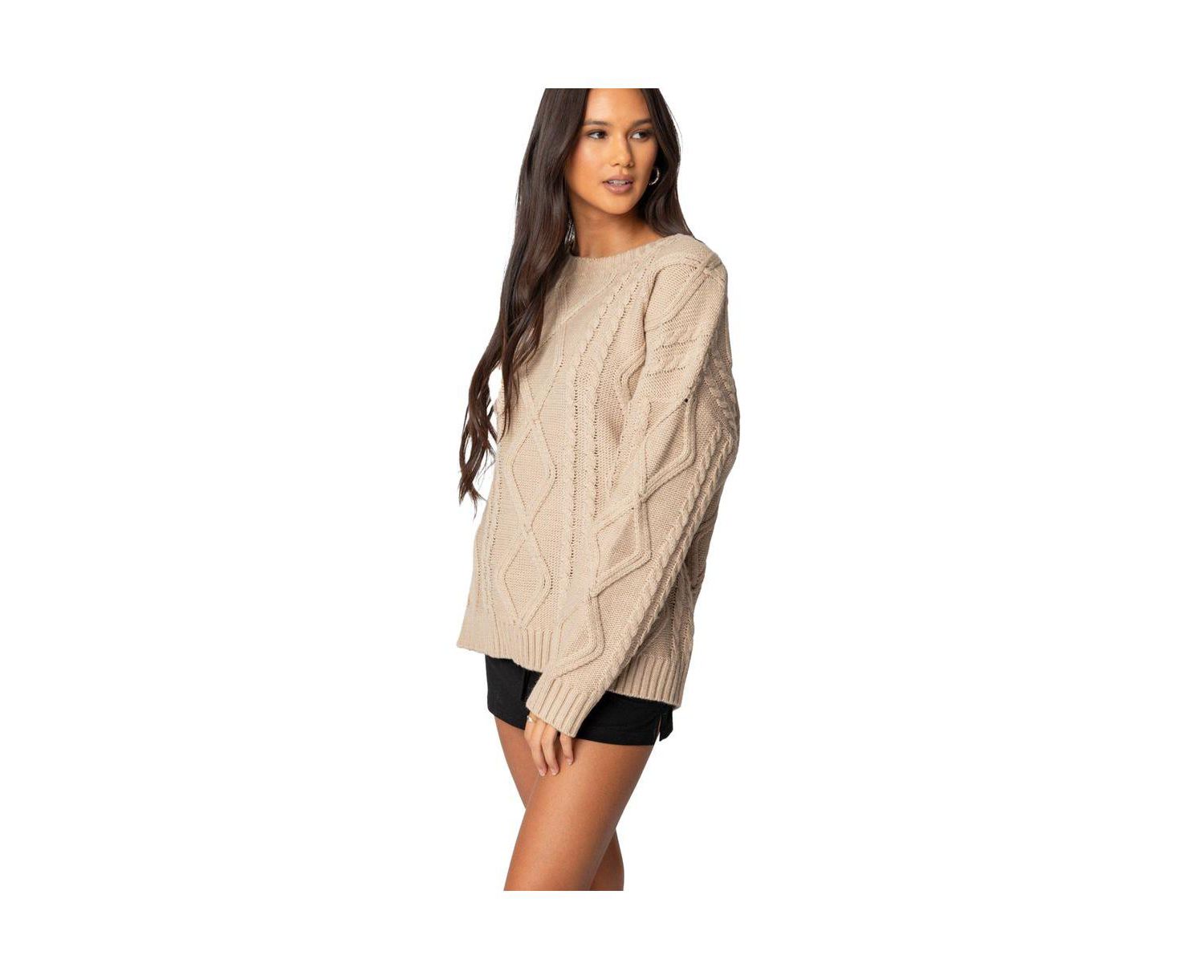 Women's Kennedy Oversized Cable Knit Sweater