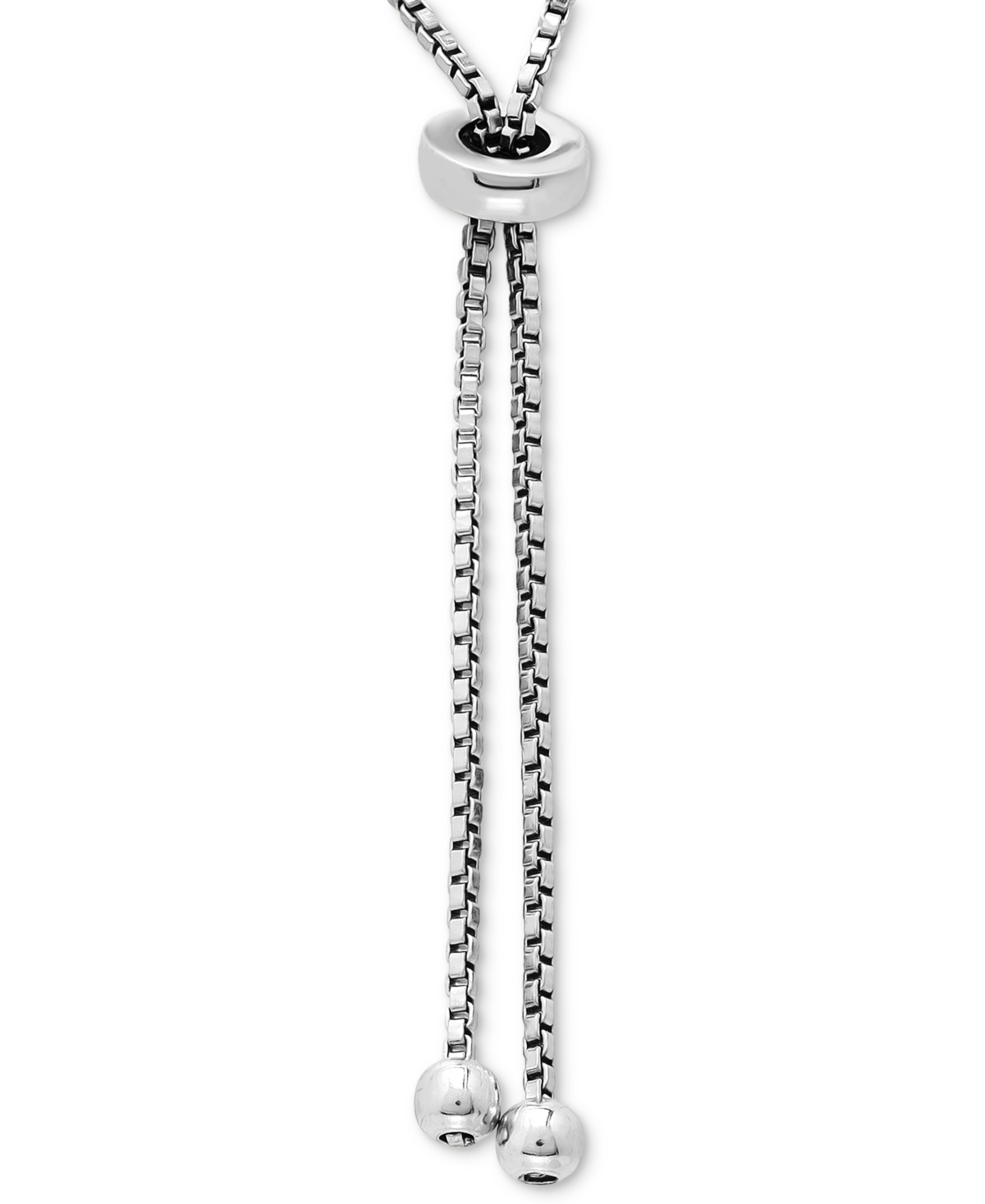 Shop Giani Bernini Cubic Zirconia Bar Bolo Bracelet, Created For Macy's In Sterling Silver