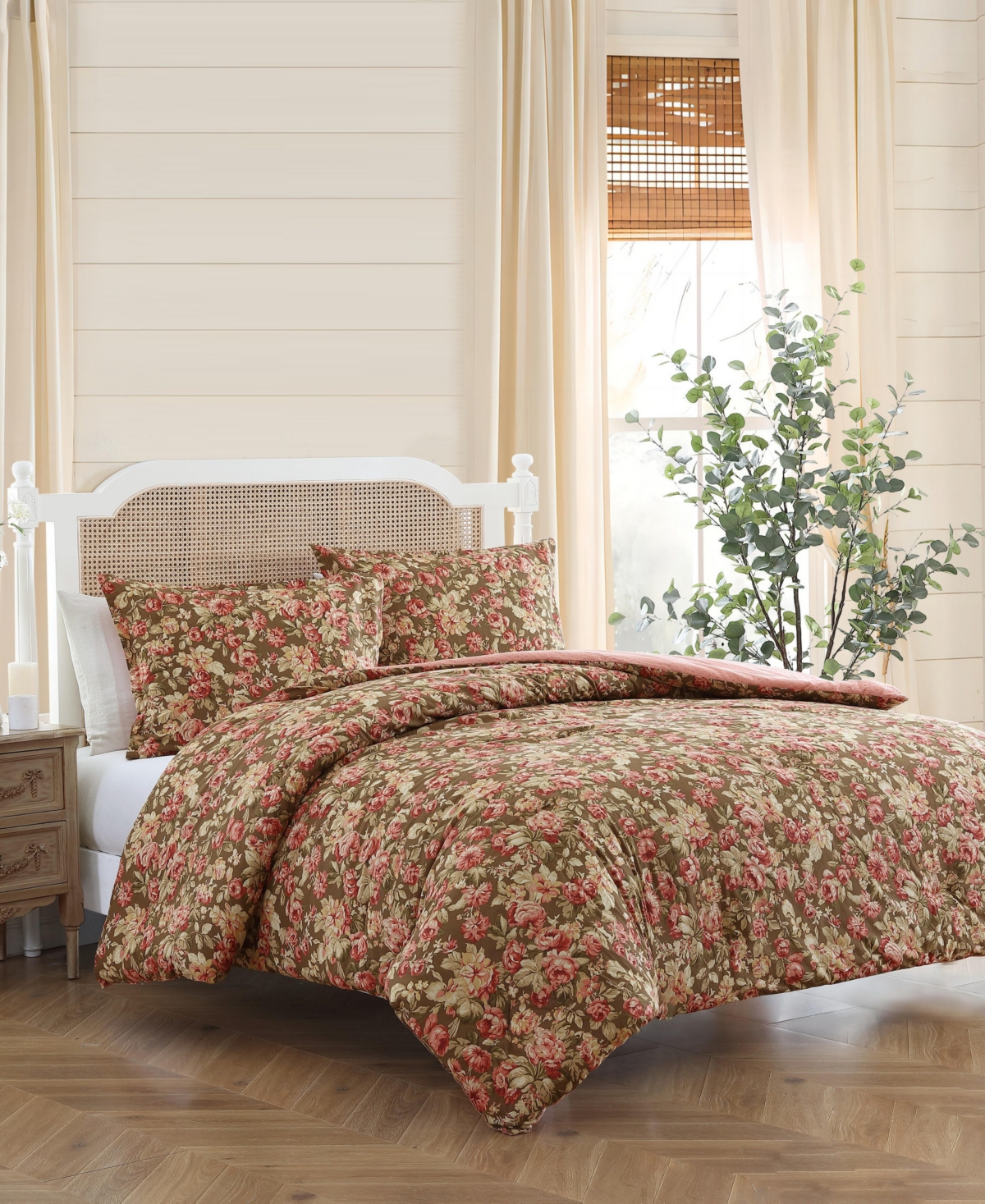 Laura Ashley Bloomsbury Reversible -Pc. Comforter Set