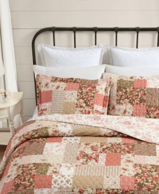 Harrietta Patchwork Reversible 3-Pc. Quilt Set, Full/Queen