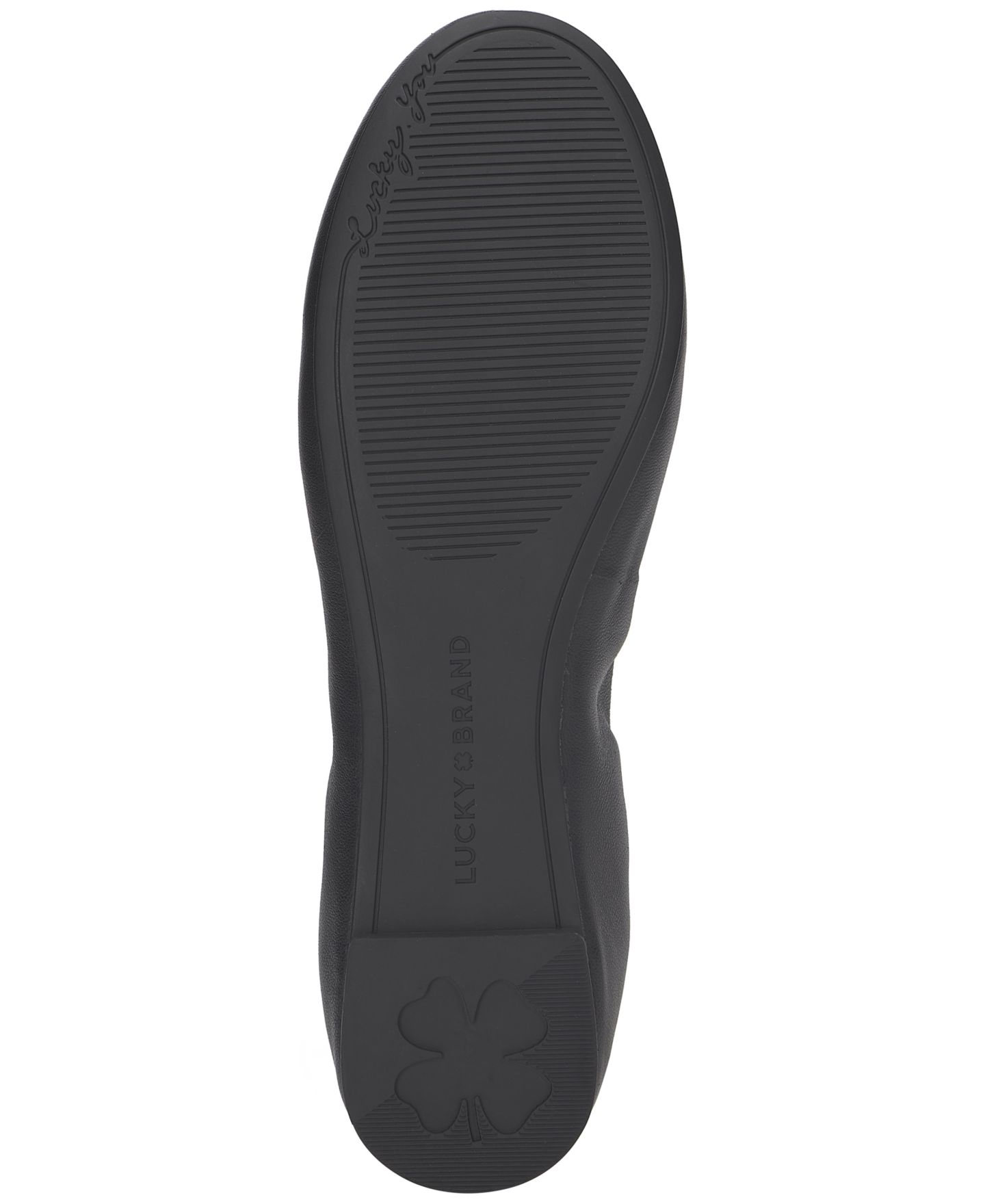 Женские балетки Lucky Brand Emmielou Ballet Flats, цвет: Чёрный кожаный — фото 5