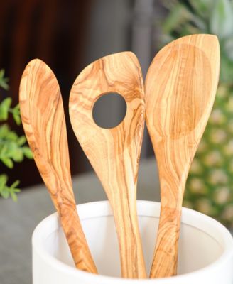 Olive Wood Spoons, Set of 3