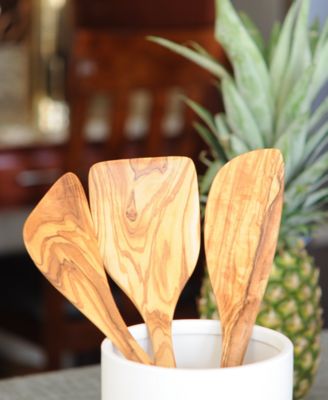 Olive Wood Spatula Kit Set of 3