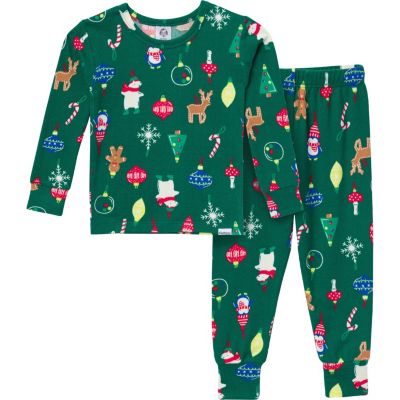 Toddler Boys Holiday Pajamas Neutral Two Piece Pajamas