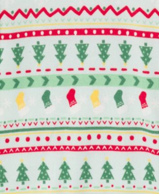 Girls Holiday Family Pajamas Neutral Two Piece Pajamas