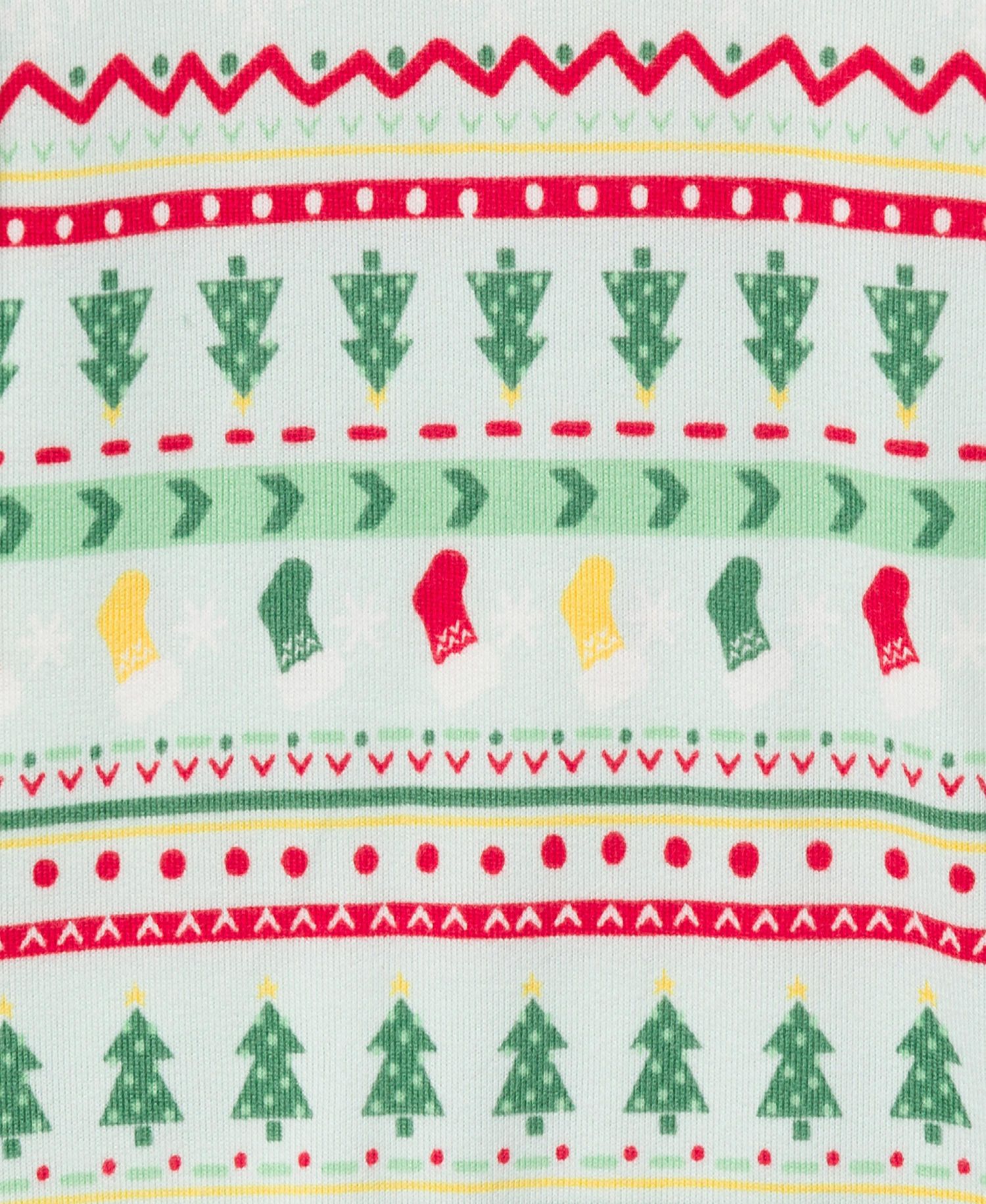 Holiday Family Pajamas Little and Big Kid Neutral Two Piece Pajamas