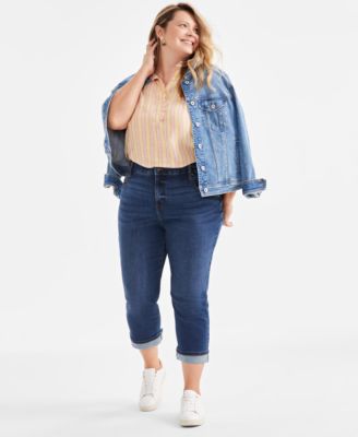 Macy's style and co plus size jeans hotsell