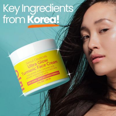 Korean Skin Care Ultra Glow Turmeric Face Cream K Beauty Skincare
