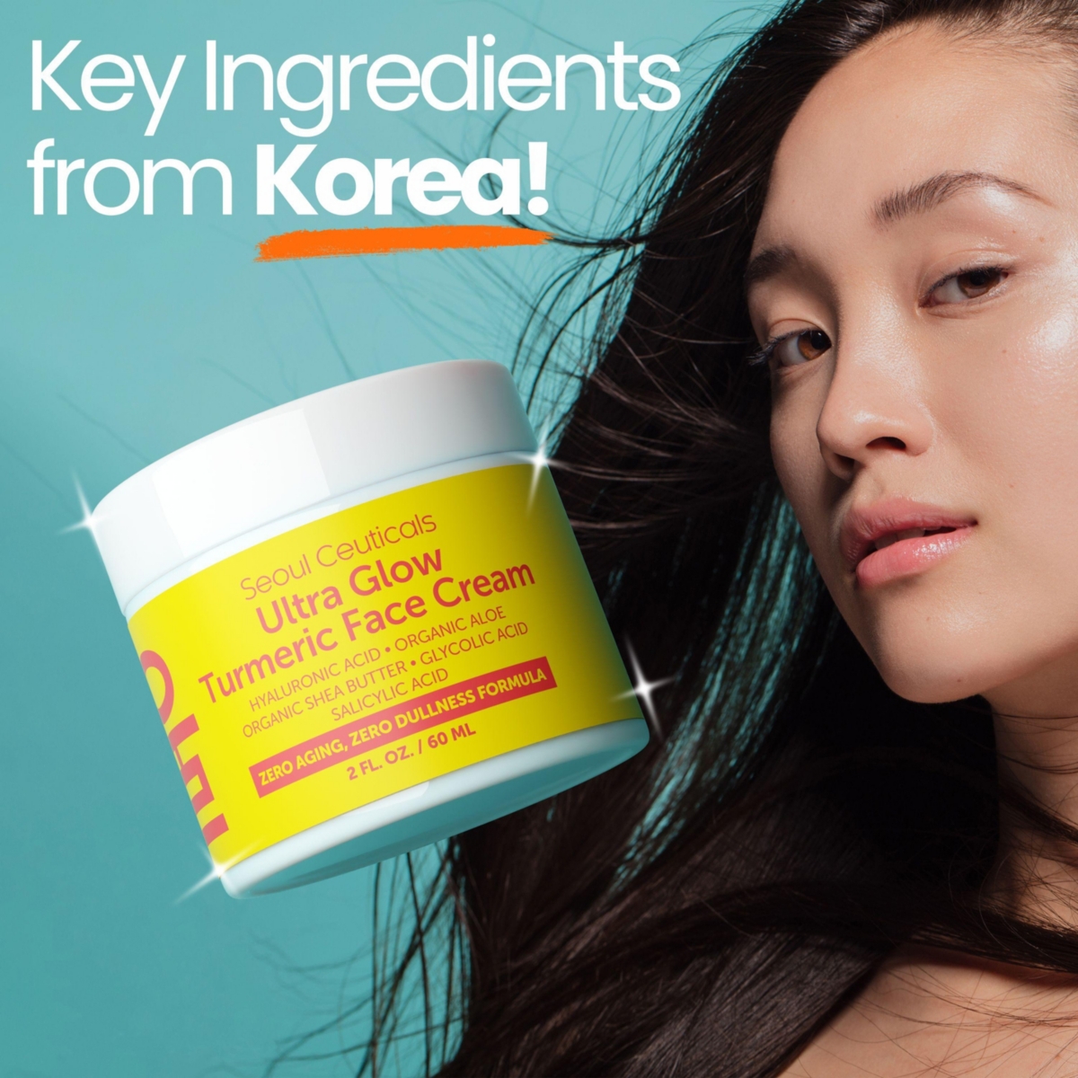 Seoul Ceuticals Korean Skin Care Ultra Glow Turmeric Face Cream K Beauty Skincare