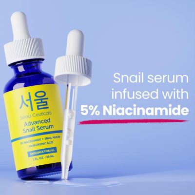 Korean Skin Care Advanced Snail Mucin Serum Niacinamide Serum K Beauty Skincare