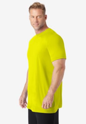 Big & Tall No Sweat Longer-Length Short Sleeve Crewneck Tee