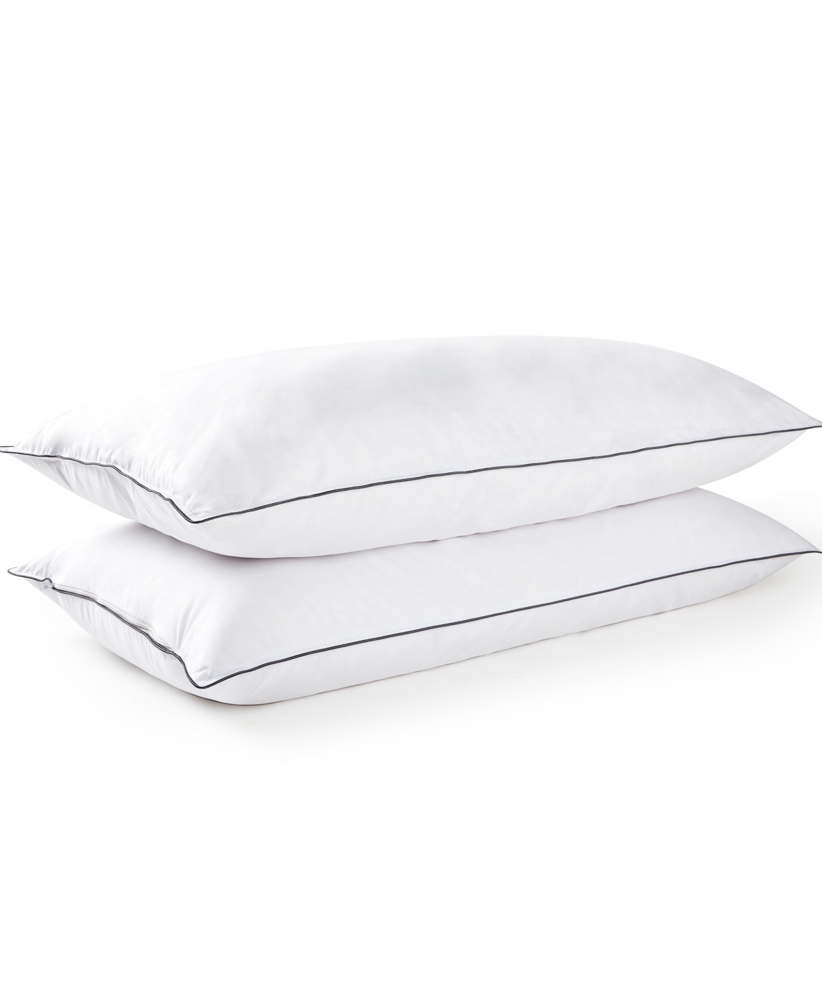 Cheer Collection Soft and Silky Cotton Kapok 2-Pack Pillows, Standard/Queen