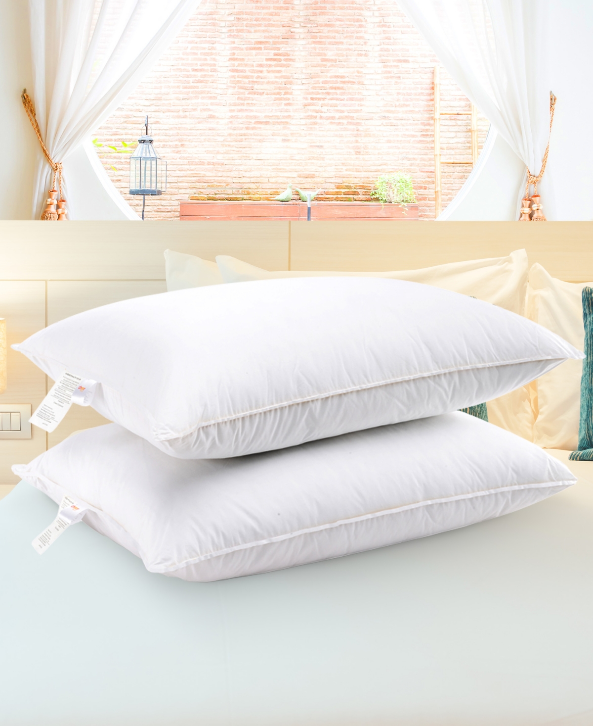 Cheer Collection Soft And Plush Bed Pillow Insert, 2-pack, King In White