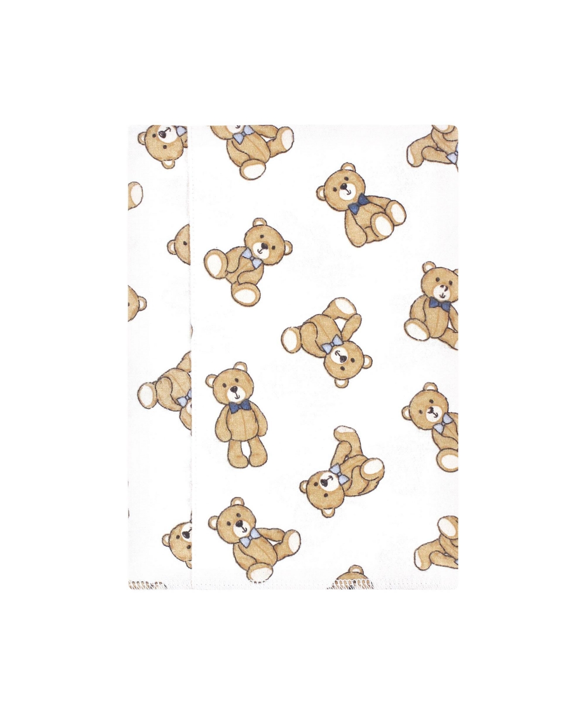 Hudson Baby Infant Boy Flannel Burp Cloth 7pk, One Size - Gentleman bear