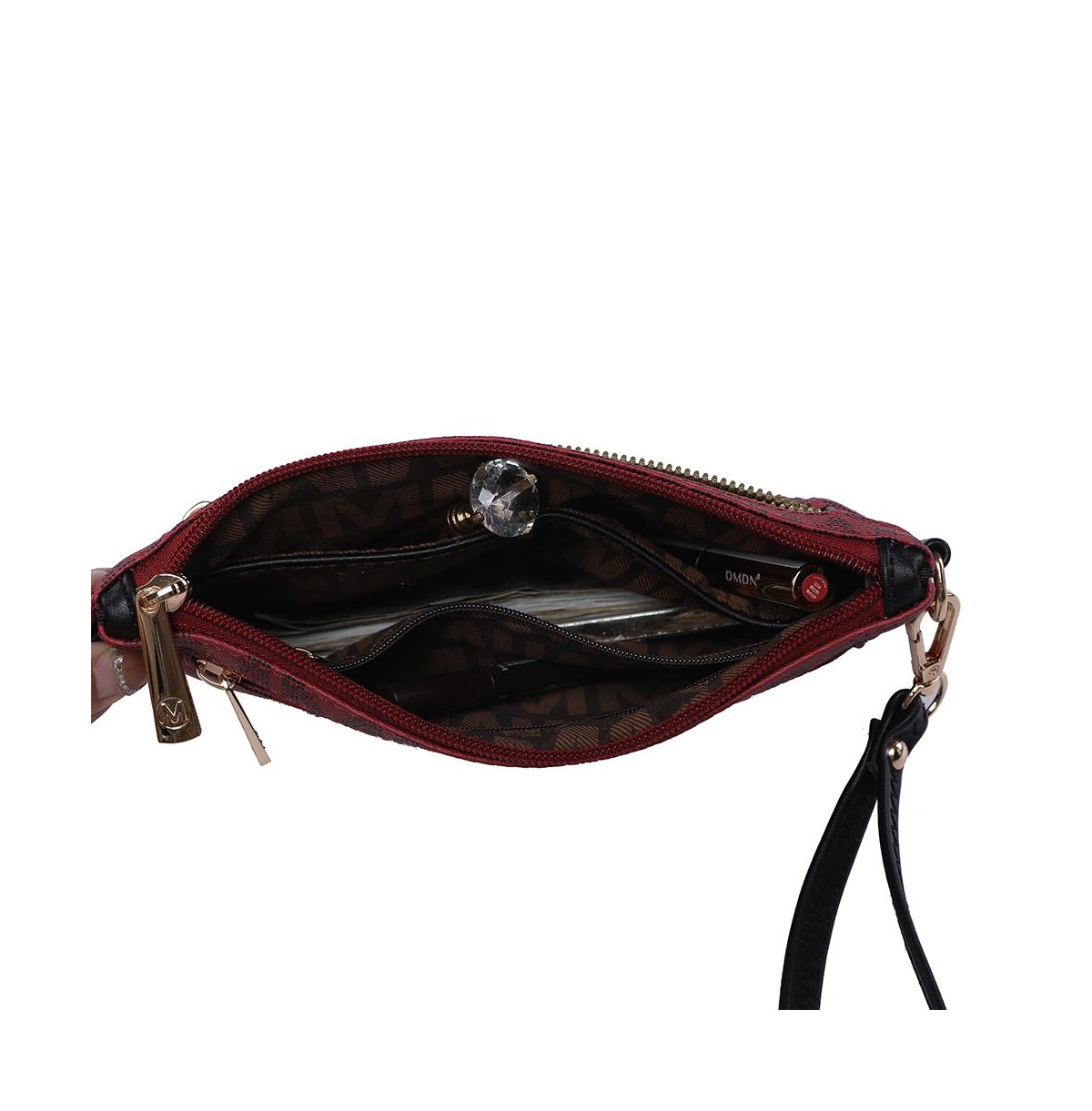 Mkf Collection Geneve M Signature Functional Crossbody & Wristlet by Mia K