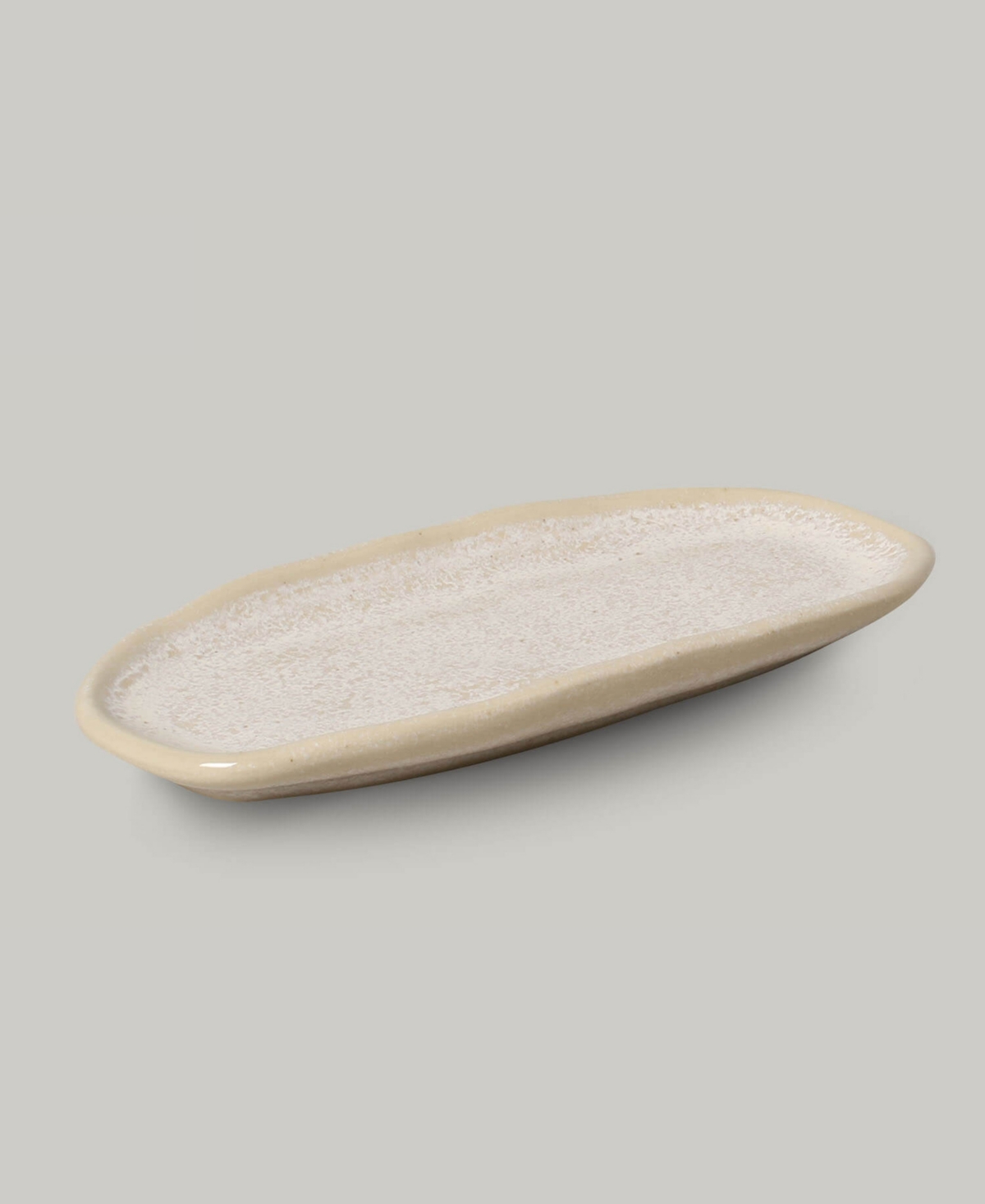 Porto Brasil Stoneware Shallow Oval Platters, Set Of 4 In Latte