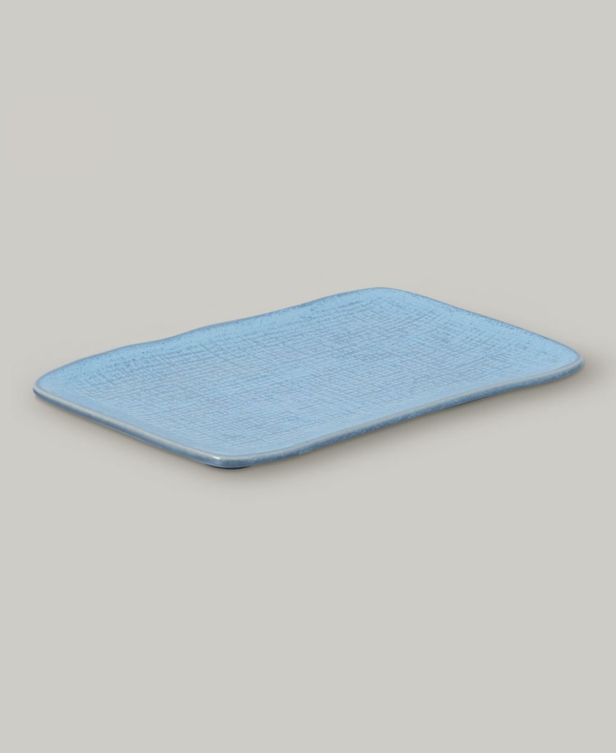 PORTO BRASIL 10.63" STONEWARE MEDIUM RECTANGULAR JUTA PLATTERS, SET OF 4 