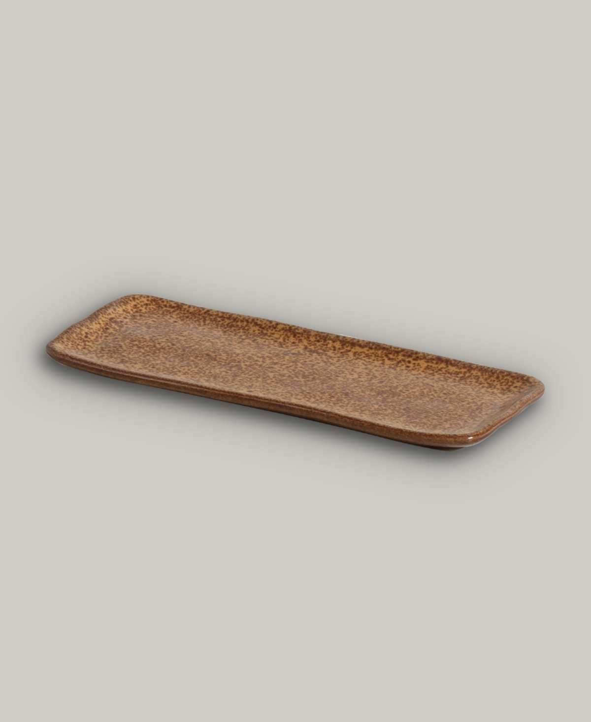 Porto Brasil 8.6" Stoneware Rectangular Platters, Set Of 4 In Dijon