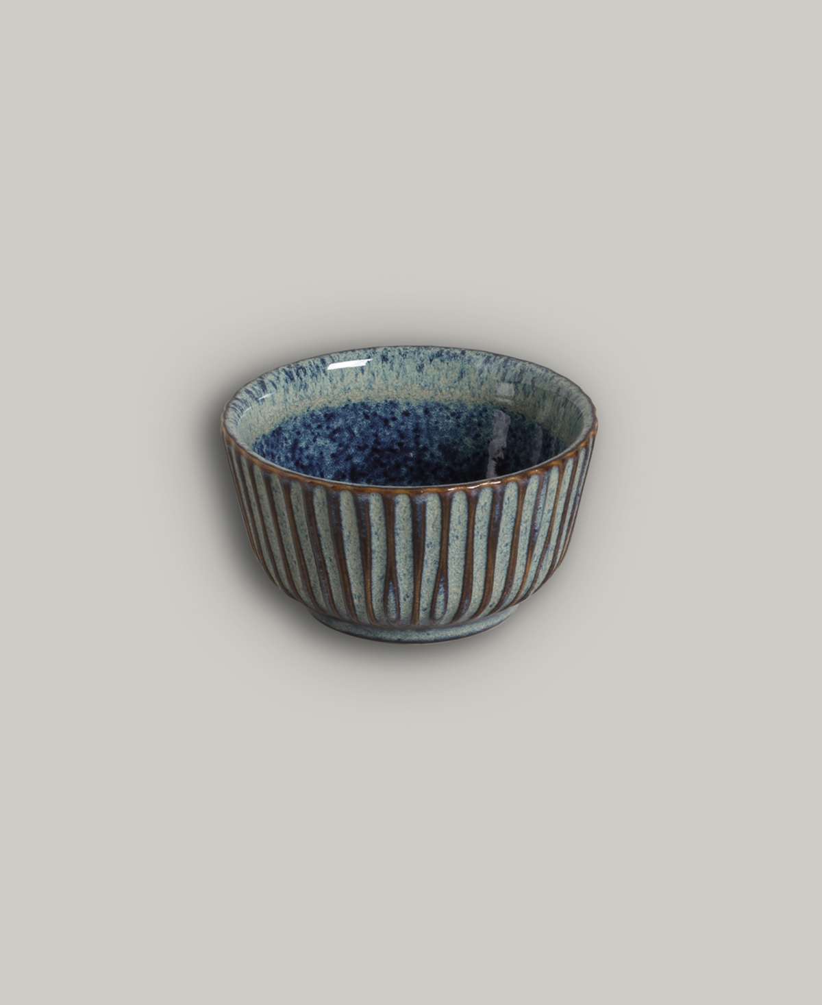 Porto Brasil Stoneware Linhas Ramekins, Set Of 6 In Denim