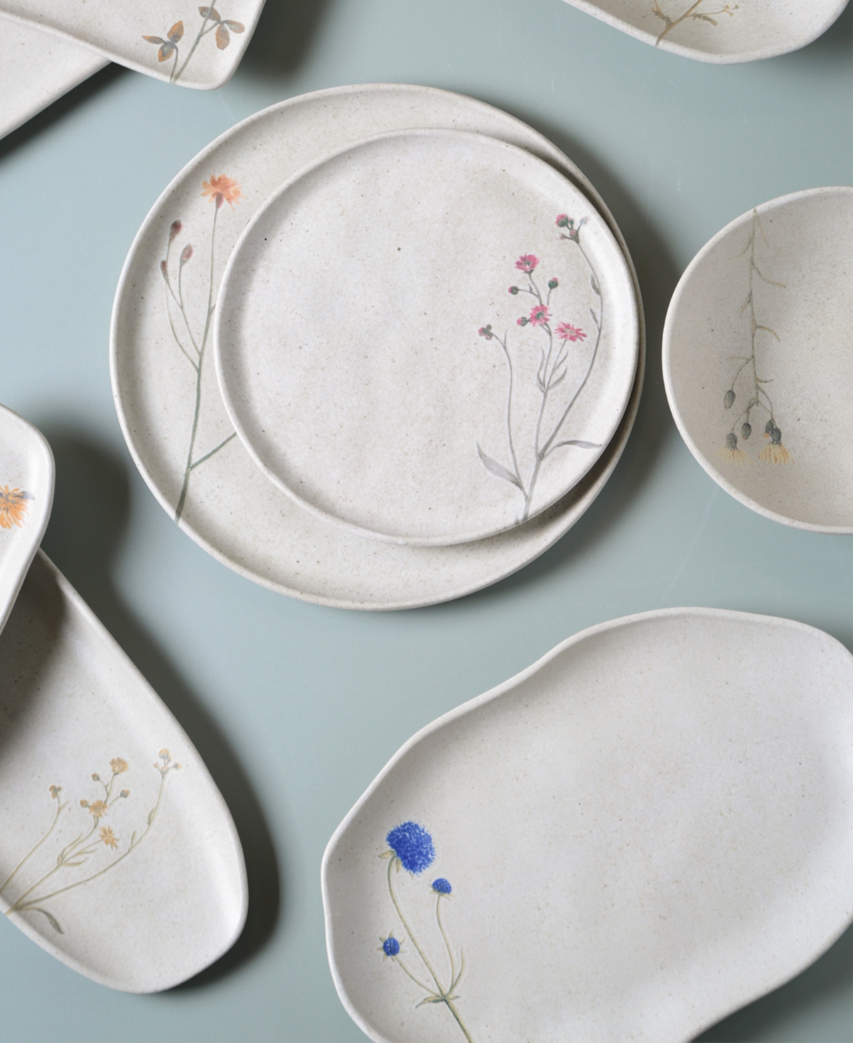 Porto Brasil Campestre Medium Shallow Oval Platters, Set Of 4 In Campestre