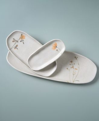 Campestre Stoneware Shallow Oval Platters, Set of 4