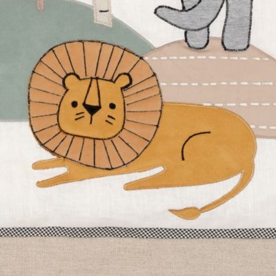 Jungle Adventure Linen/Cotton 3-Piece Nursery Baby Crib Bedding Set