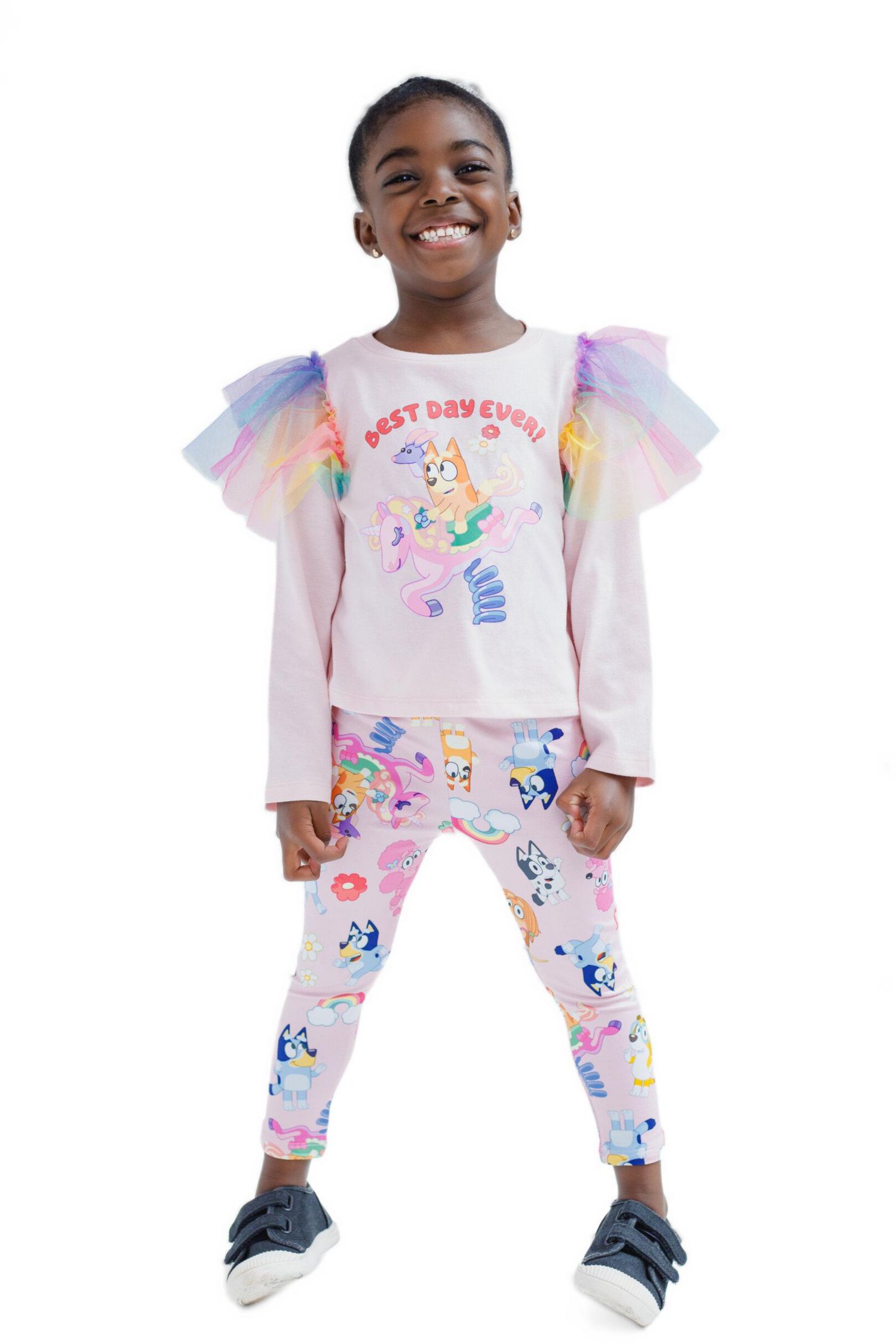 Girls' Tee and Tulle Leggings Set